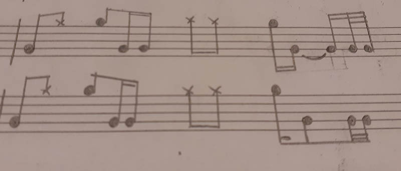 musical notation program red bars
